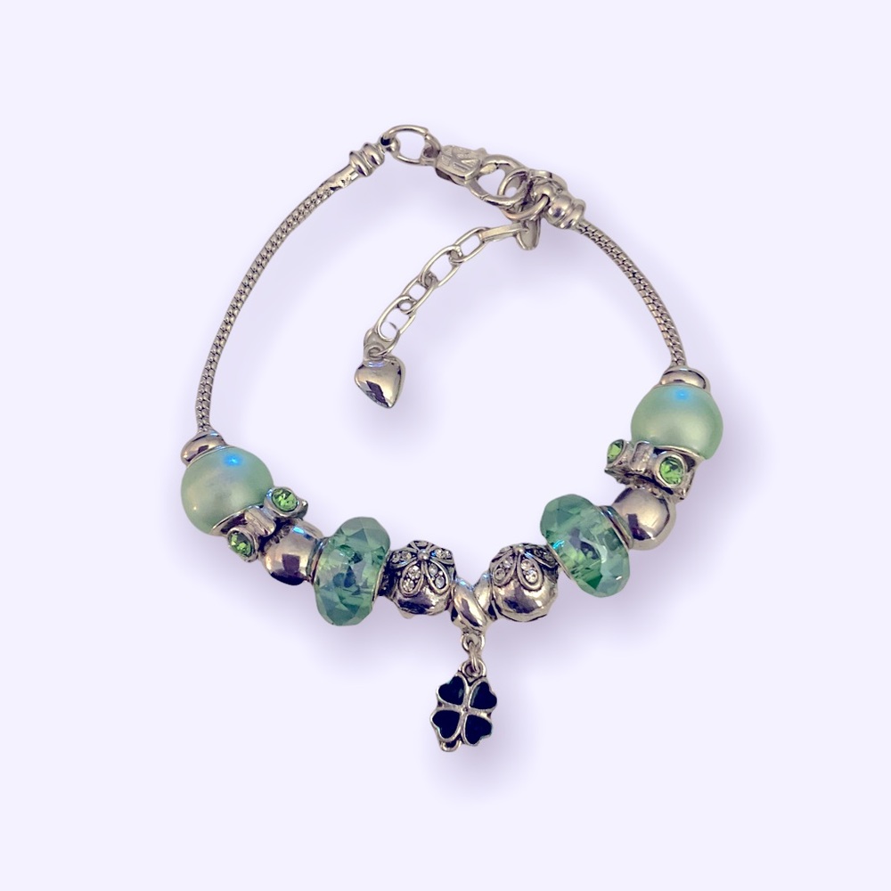 Hand Crafted Beaded Snake Chain Bracelet